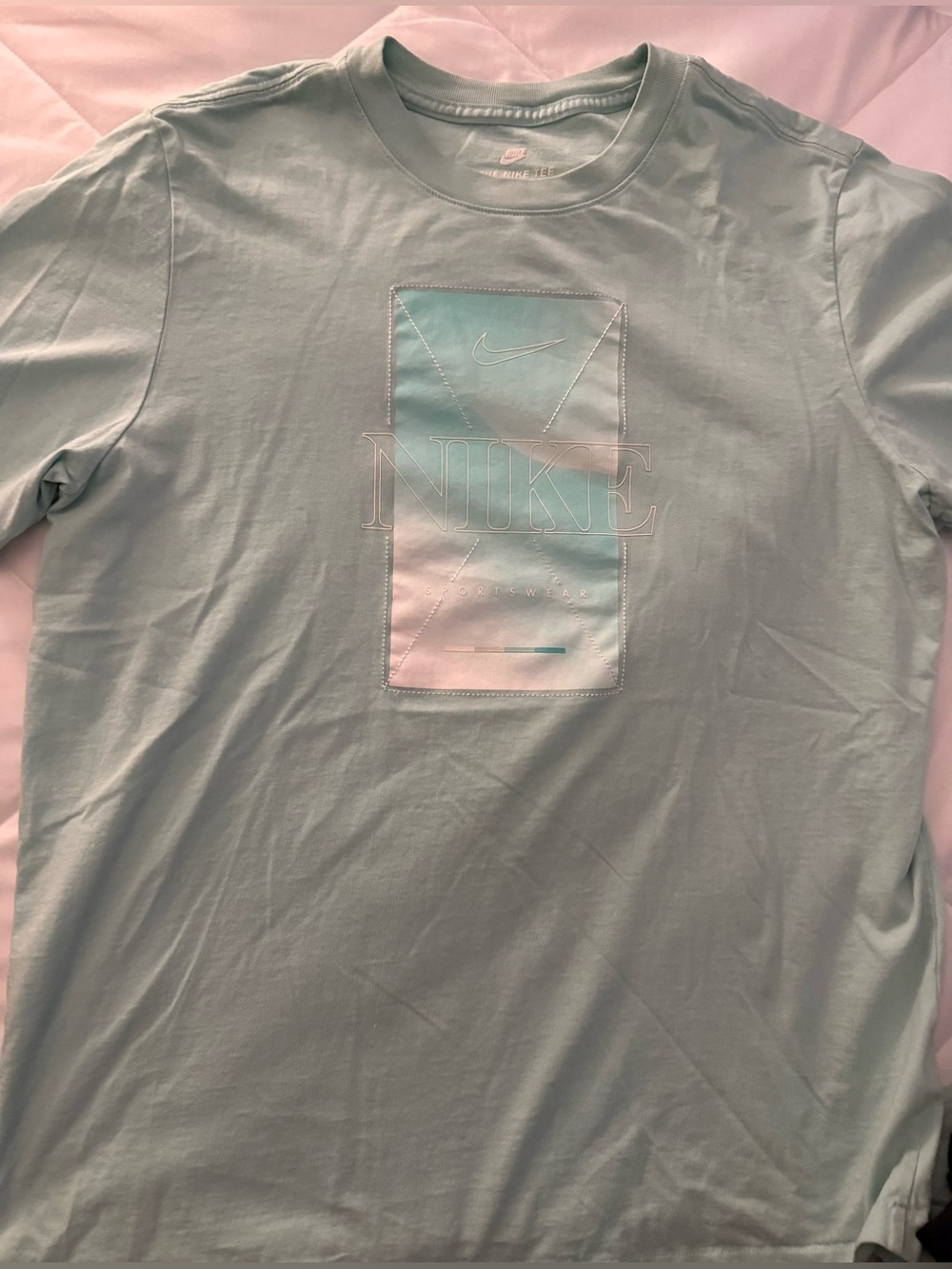 Nike Men's Pastel Mint Graphic Short Sleeve Tee